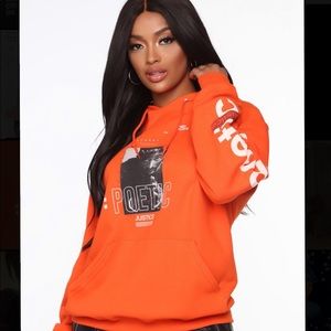 Orange Fashion Nova Hoodie